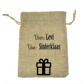 Jute zak cadeautje